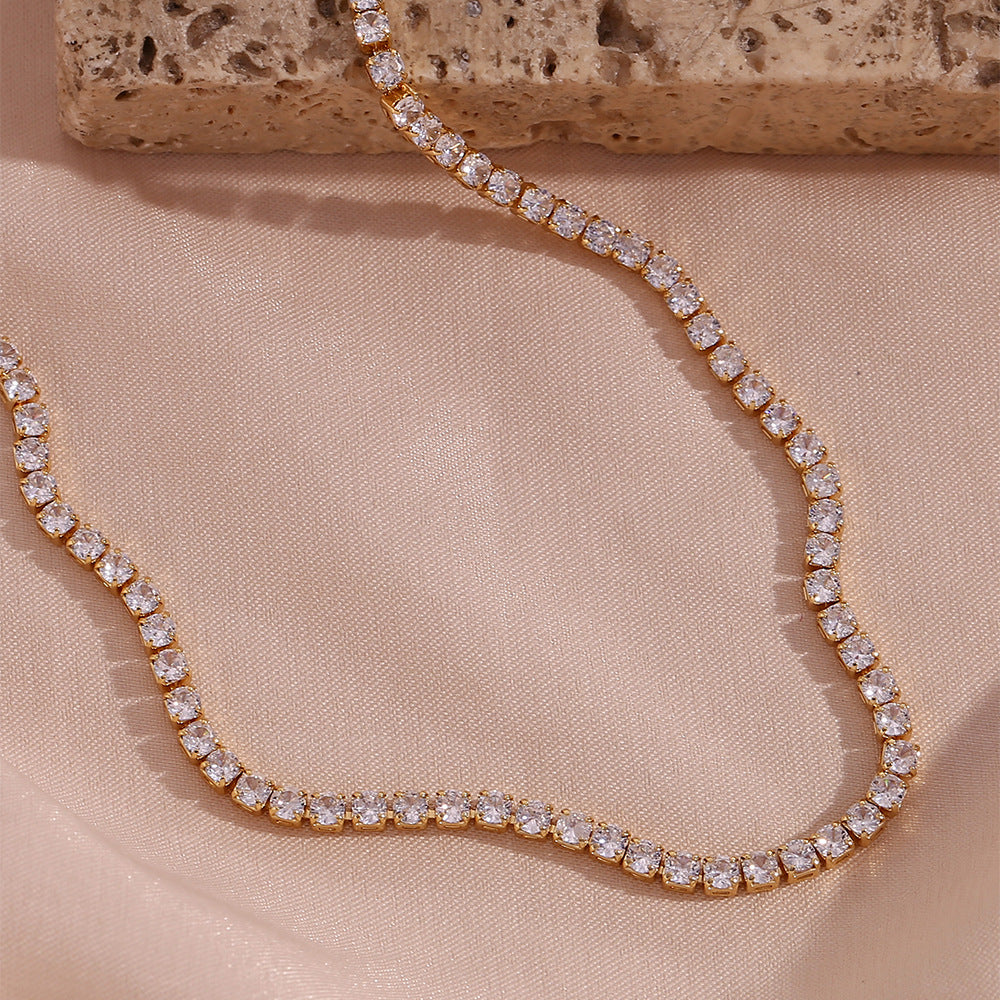 Edith - Diamond Tennis Necklace