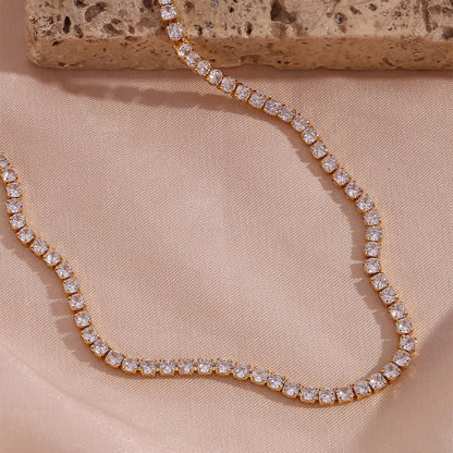 Edith - Diamond Tennis Necklace