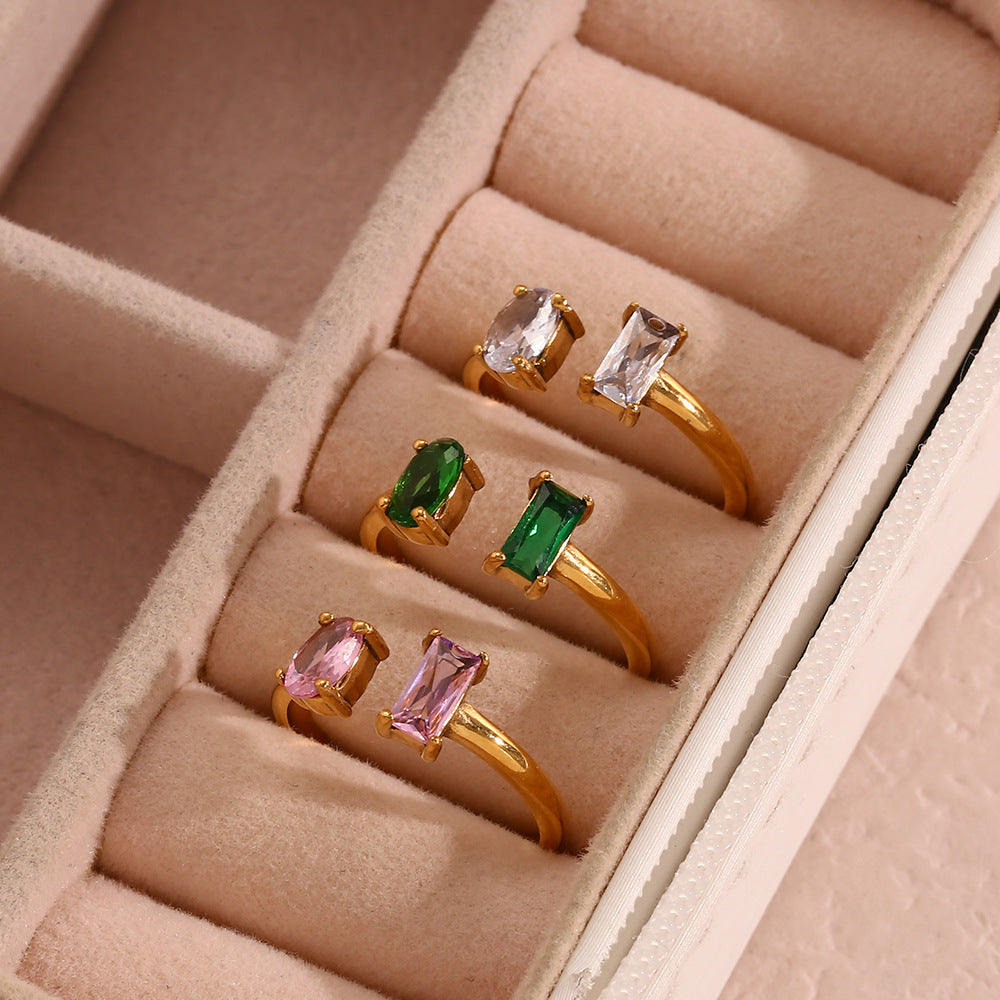 Noelle - Gemstone Gold Ring