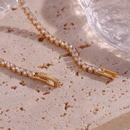 Edith - Diamond Tennis Necklace