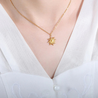 Sybil - Gold Sun Necklace