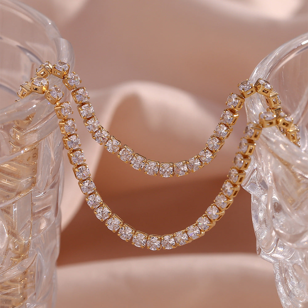 Edith - Diamond Tennis Necklace