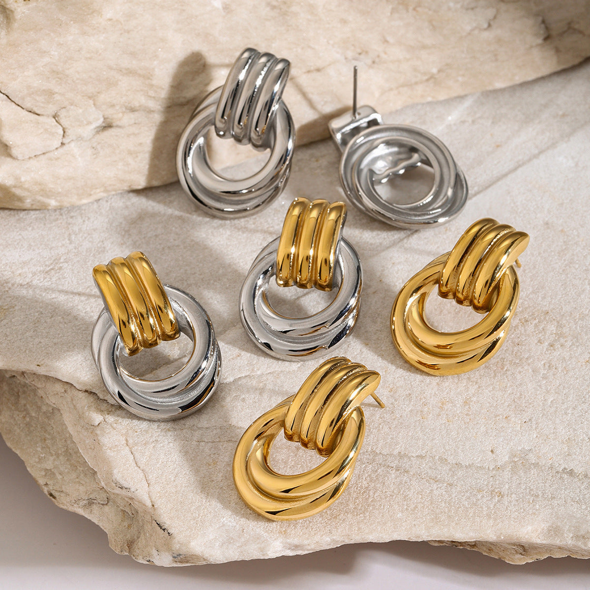 Nora - Layered Hoop Earrings