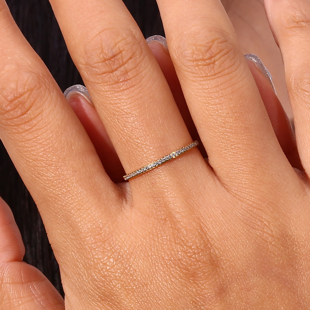 Mallory - Paved Gold Ring