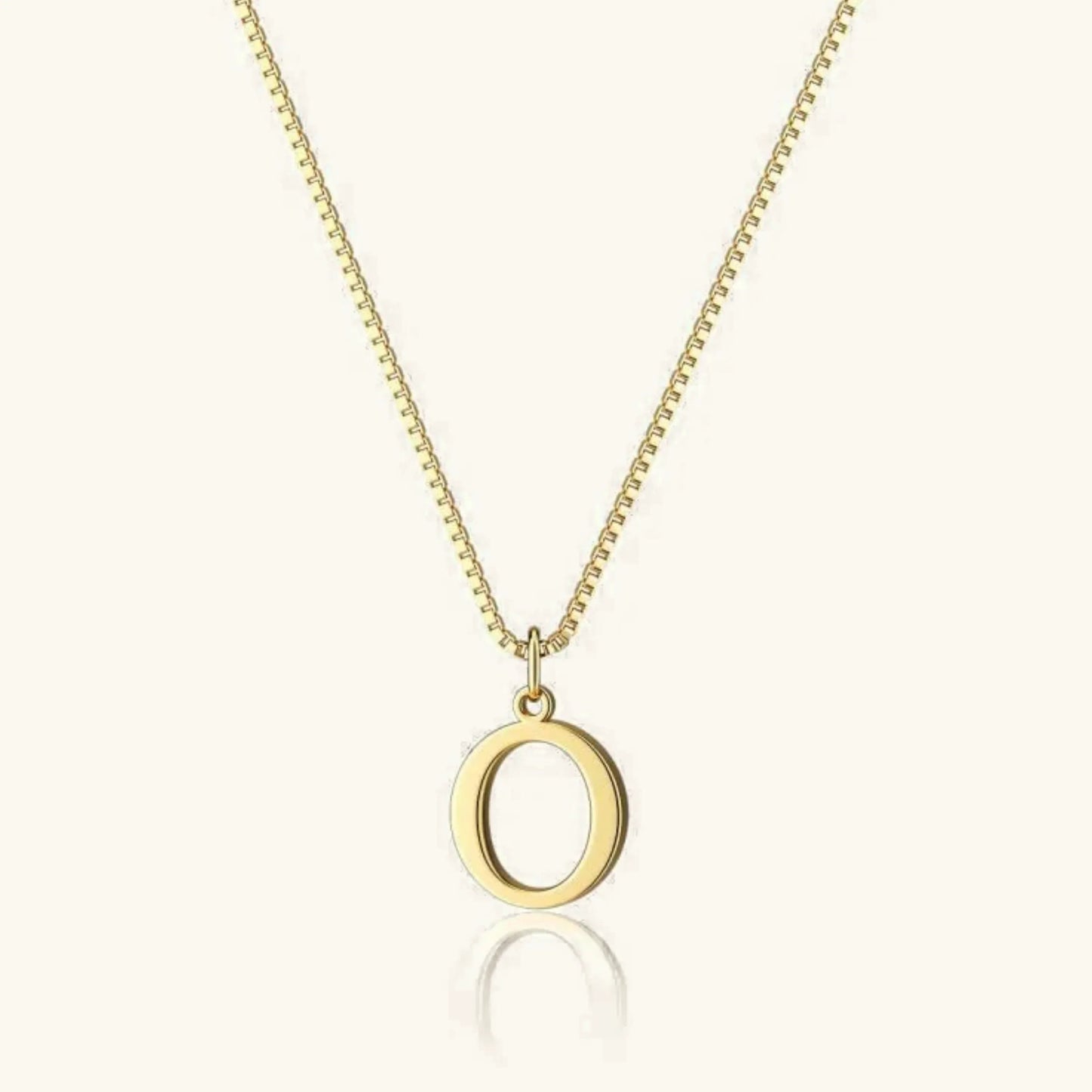 Karina - Letter Initial Gold Necklace