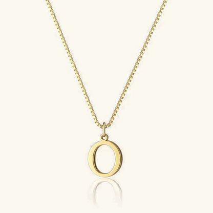 Karina - Letter Initial Gold Necklace