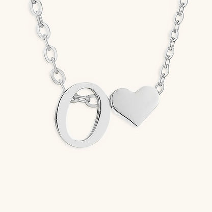 Mallory - Love Initial Letter Necklace