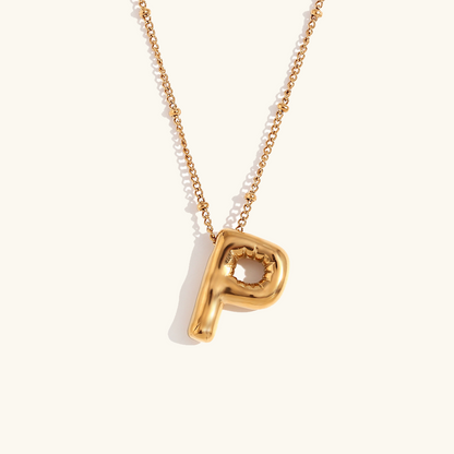 Arabella - Balloon Letter Initial Necklace