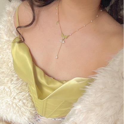 Paige - Lily Of The Valley Y-Necklace