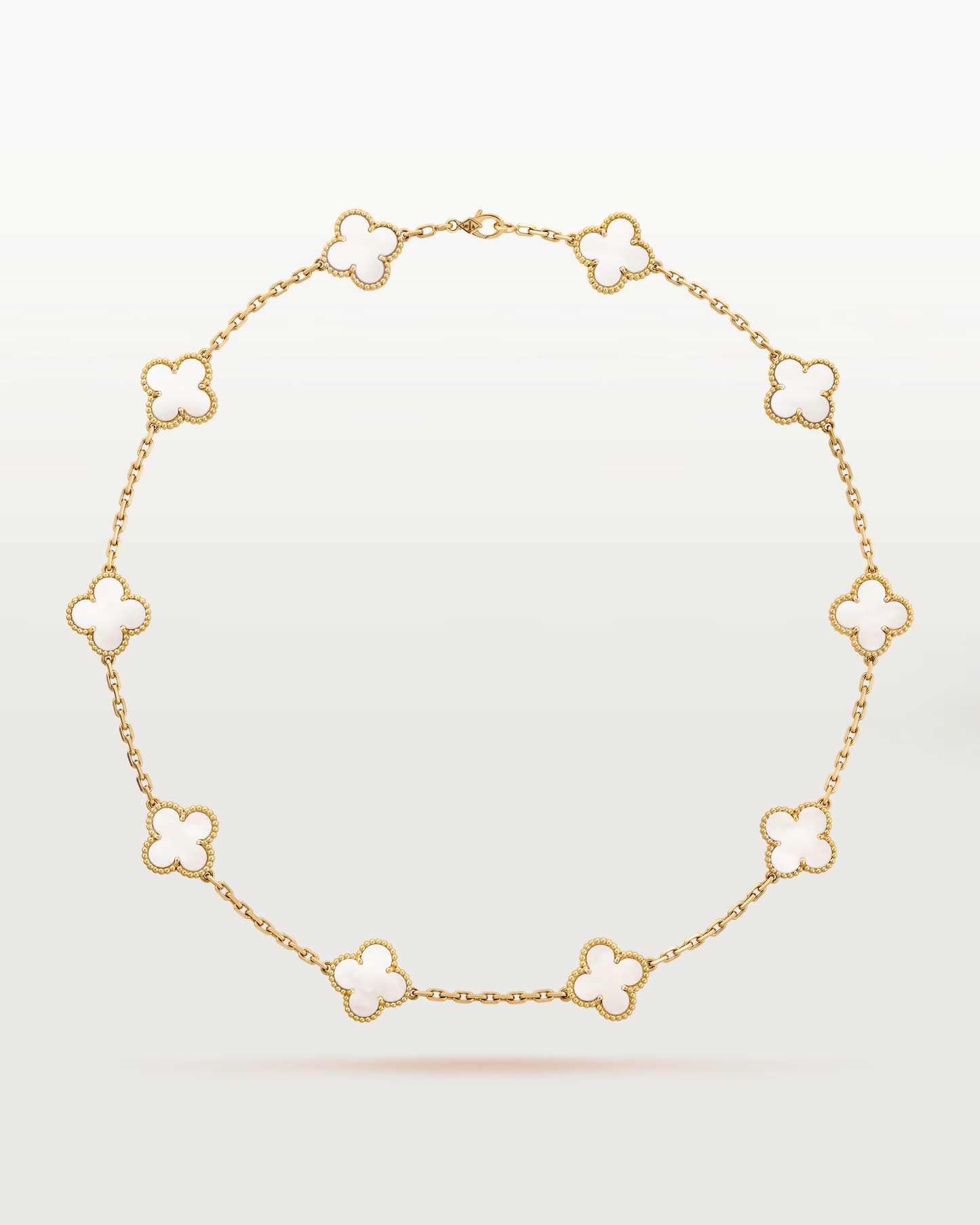 Cathy - Clover Necklace White