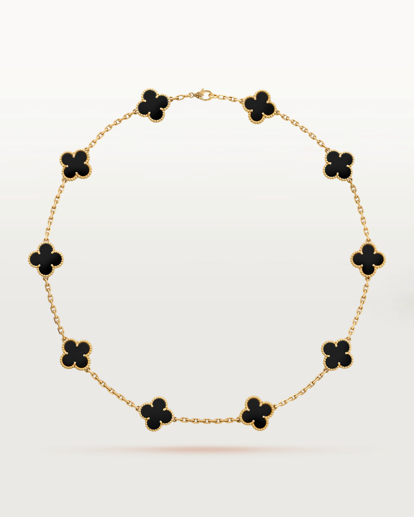 Cathy - Clover Necklace Black