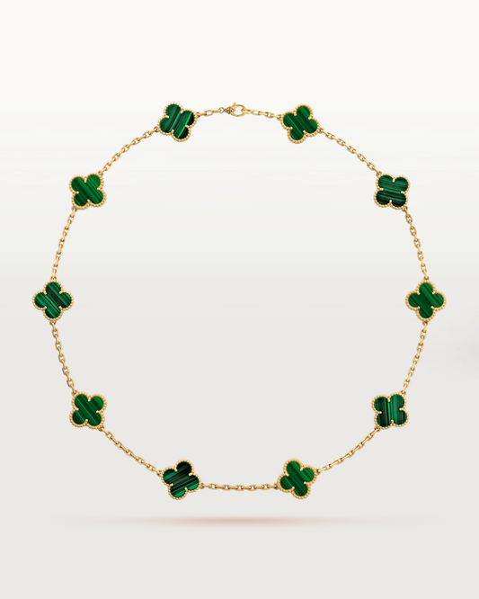 Cathy - Clover Necklace Green