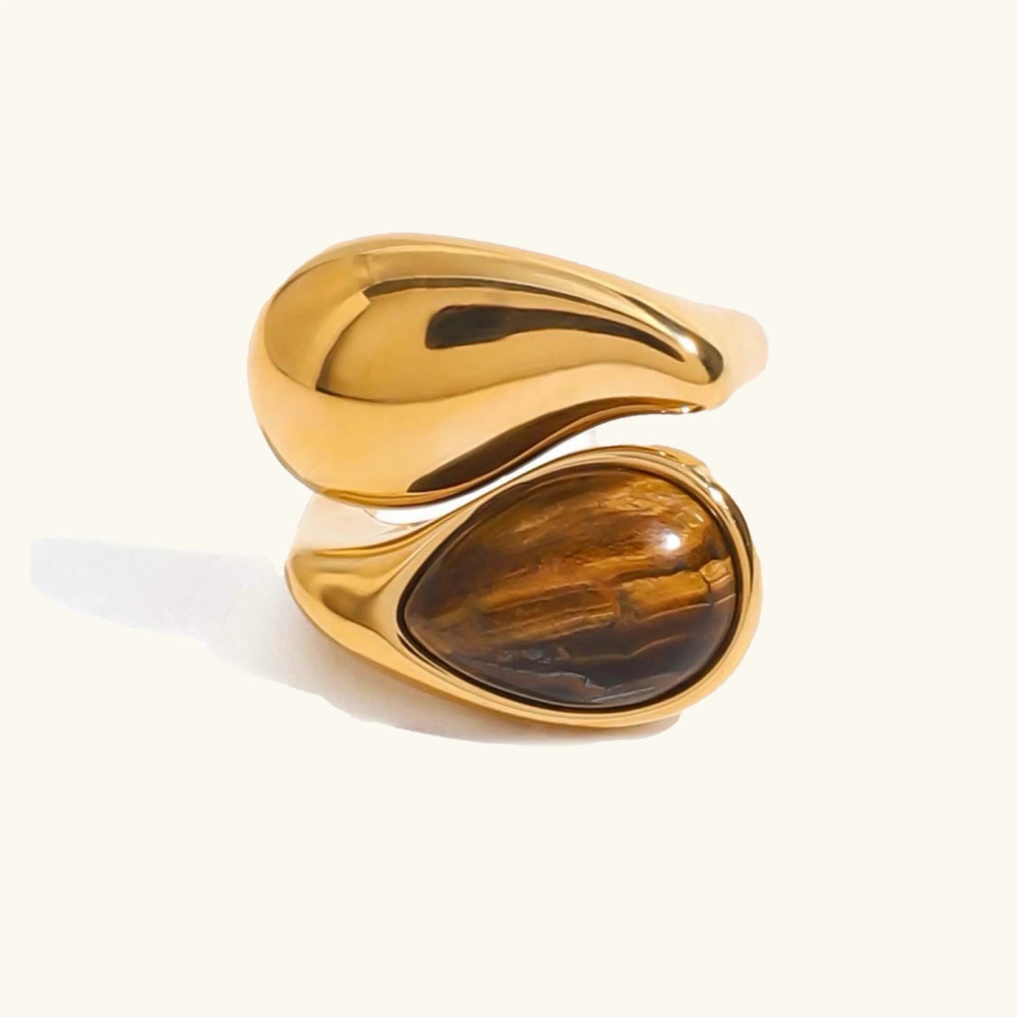 Veronica -  Amber Pearl Ring