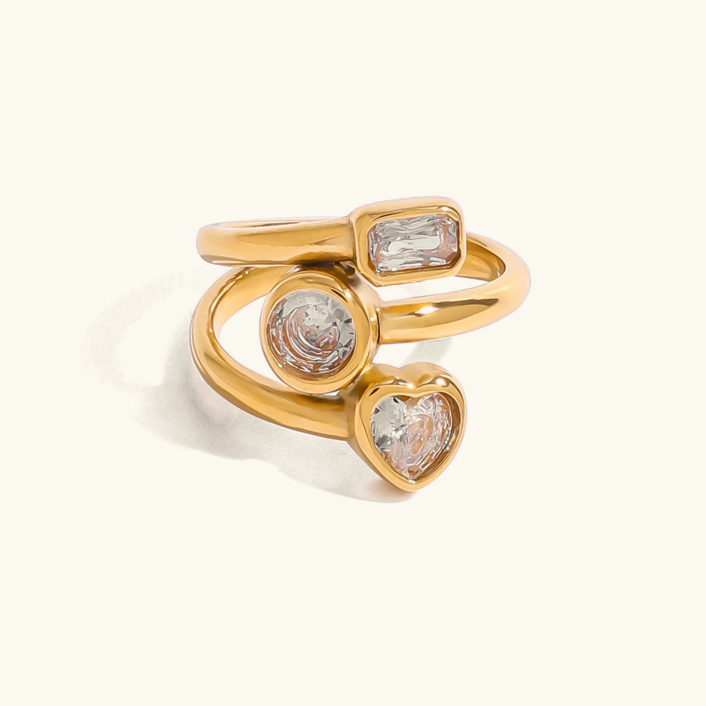 Ffion - Layered Diamond Ring