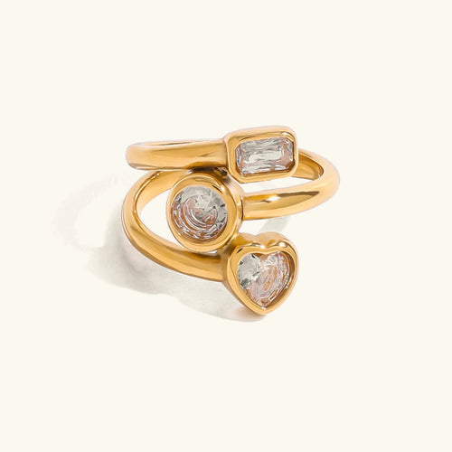Ffion - Layered Diamond Ring