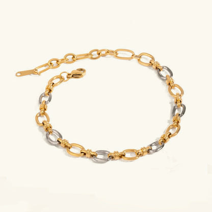 Ingrid - Two Tone Gold Bracelet