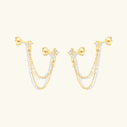 Imogen - Chain Stud Earrings