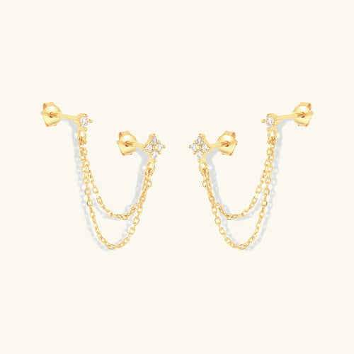 Imogen - Chain Stud Earrings