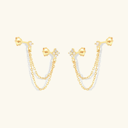 Imogen - Chain Stud Earrings
