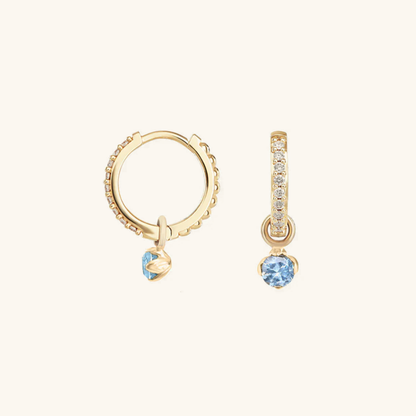 Olivia - Diamond Hoop Earrings