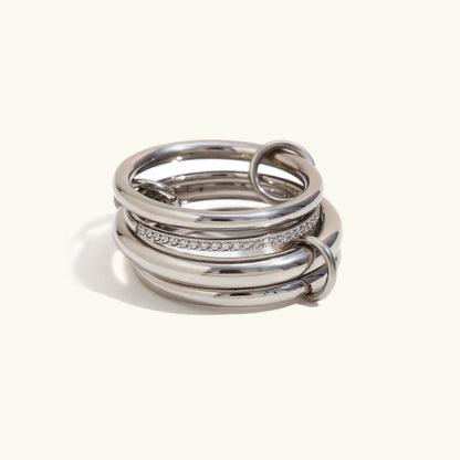 Ulrika - Diamond Ring Stack
