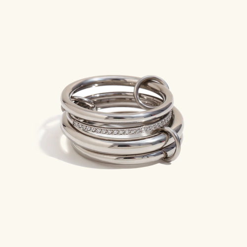 Ulrika - Diamond Ring Stack