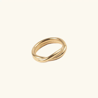Lena - Twisted Gold Ring