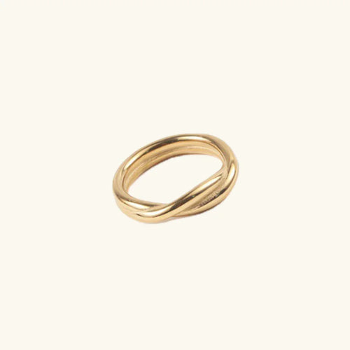 Lena - Twisted Gold Ring