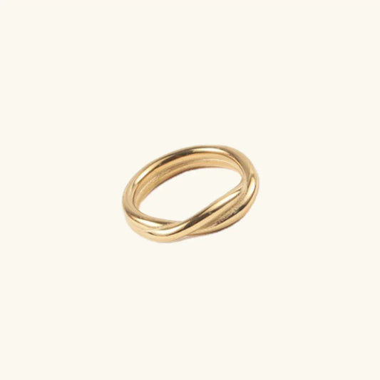 Lena - Twisted Gold Ring