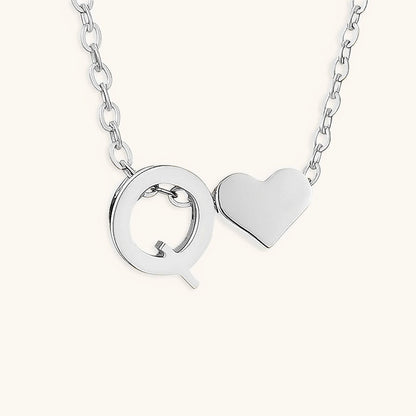 Mallory - Love Initial Letter Necklace