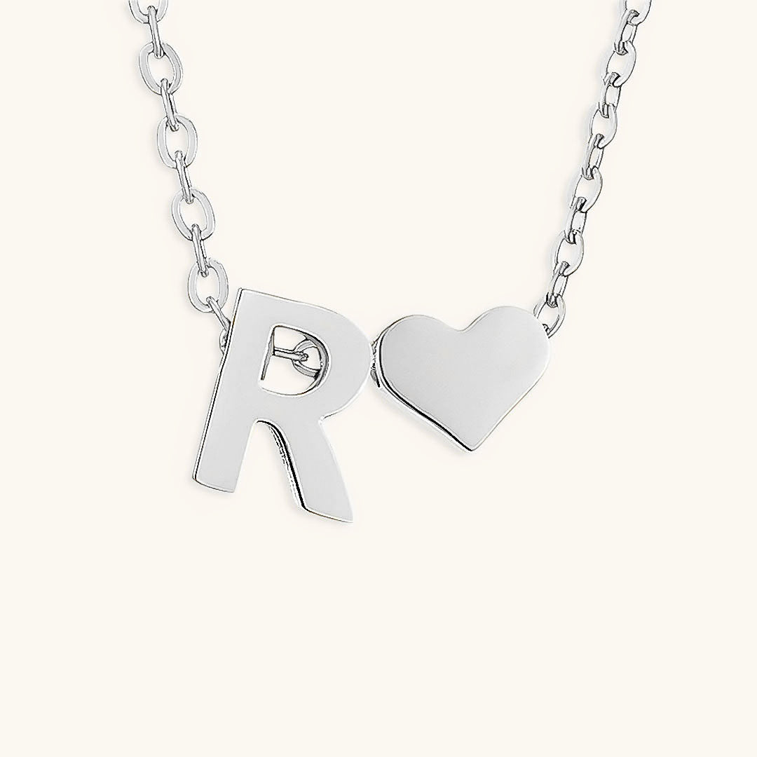 Mallory - Love Initial Letter Necklace