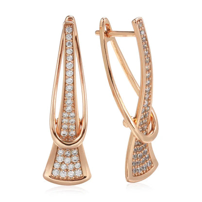 Alira - Layered Diamond Accented Earrings
