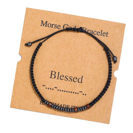 Jamie - Morse Code Adjustable Bracelets