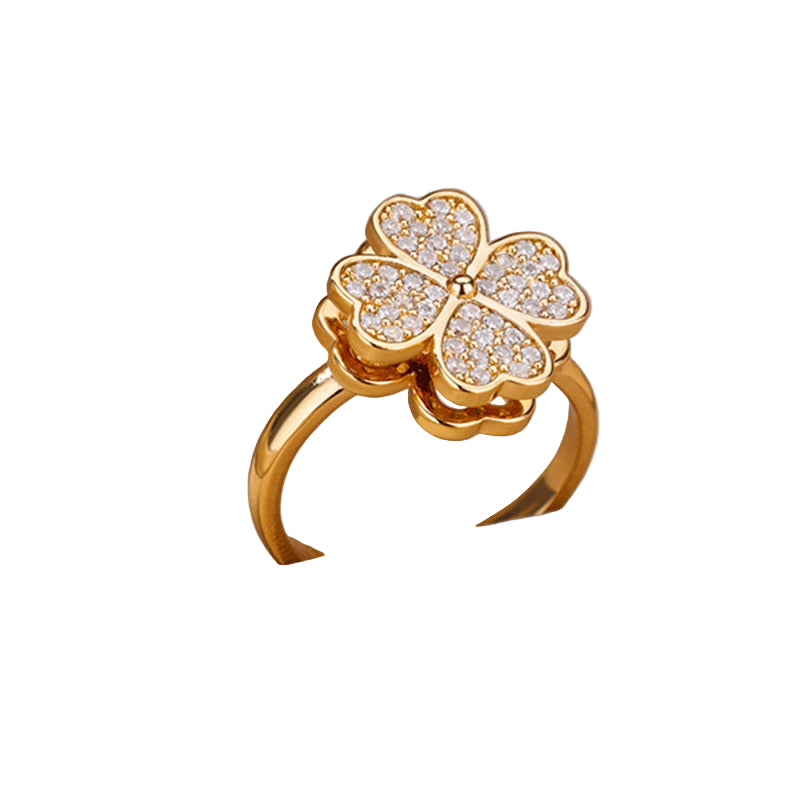 Gabrielle - Blissful Clover Anxiety Ring