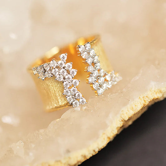 Talia - Diamond Sparkle Open Ring