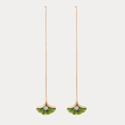 Ramona - Ginkgo Leaf Earrings