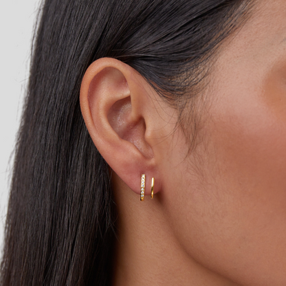 Hannah - Gold & Crystal Claw Earrings
