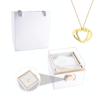 Darcy - Two interlocked hearts necklace