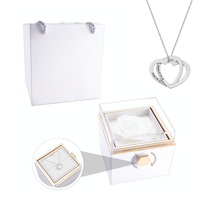 Darcy - Two interlocked hearts necklace