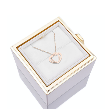 Darcy - Two interlocked hearts necklace