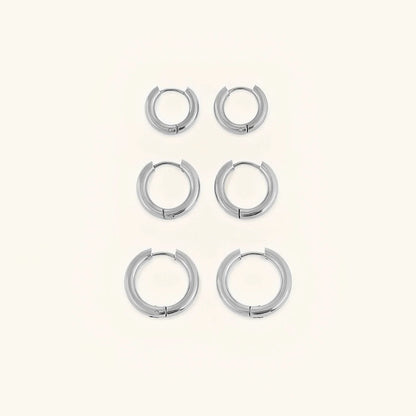 Bea - Classic Round Hoop Earrings