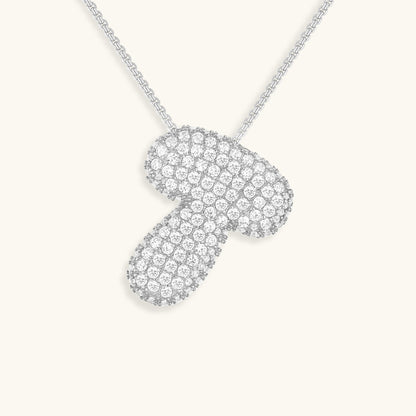 Esme - Bubble Initial Diamond Necklace