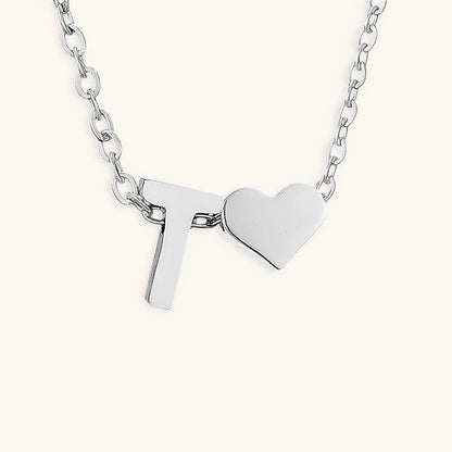 Mallory - Love Initial Letter Necklace