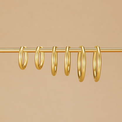 Dylan - Triple Hoop Earrings Set