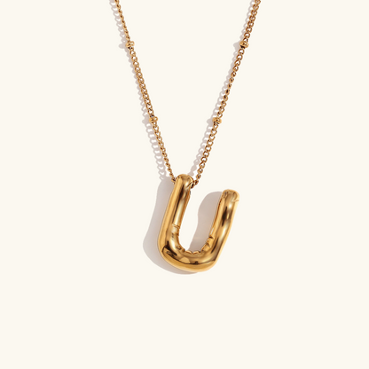 Arabella - Balloon Letter Initial Necklace