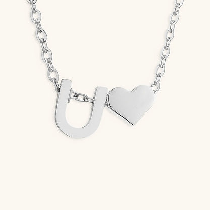 Mallory - Love Initial Letter Necklace