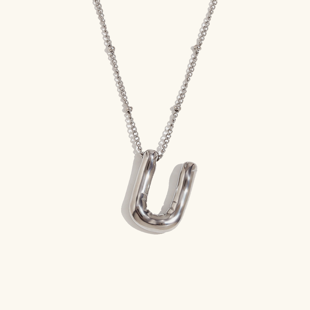 Arabella - Balloon Letter Initial Necklace