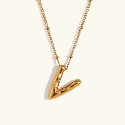 Arabella - Balloon Letter Initial Necklace