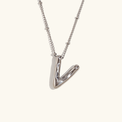 Arabella - Balloon Letter Initial Necklace