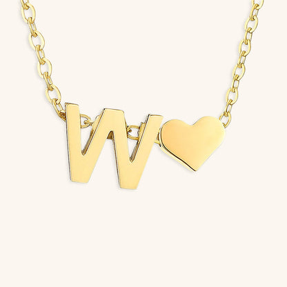Mallory - Love Initial Letter Necklace